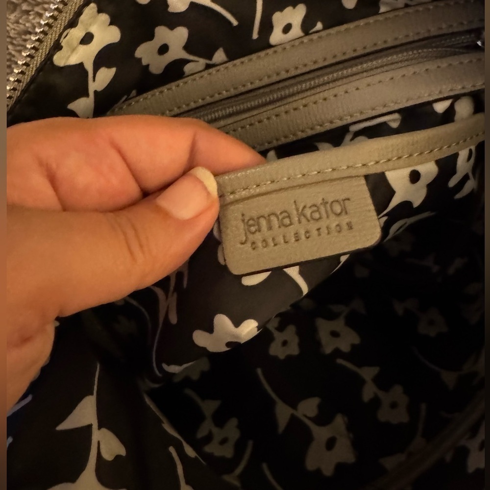 JENNA KATOR Gray Shoulder Bag Silver hardware - Picture 4 of 16